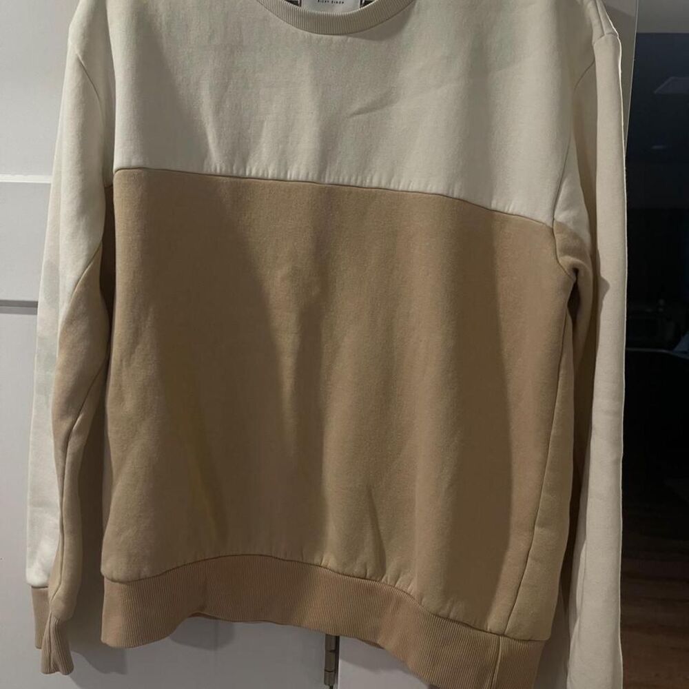 Cactus Men's Cream and Tan Sweatshirt
